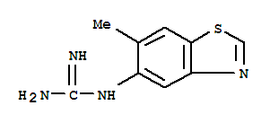 (9ci)-(6-甲基-5-苯并噻唑)-胍結(jié)構(gòu)式_208512-42-9結(jié)構(gòu)式