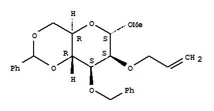 Methyl 2-O-Allyl-3-O-Benzyl-4,6-O-BenzylidenehexopyranosideStructure,210297-54-4Structure Methyl 2-O-Allyl-3-O-Benzyl-4,6-O-Benzylidenehexopyranoside Structure,210297-54-4Structure