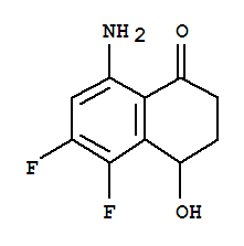 (9ci)-8-氨基-5,6-二氟-3,4-二氫-4-羥基-1(2H)-萘酮結(jié)構(gòu)式_210346-35-3結(jié)構(gòu)式