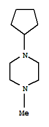 (8ci)-1-環(huán)戊基-4-甲基-哌嗪結(jié)構(gòu)式_21043-34-5結(jié)構(gòu)式
