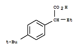 Benzeneacetic acid, 4-(1,1-dimethylethyl)--alpha--ethyl-(9ci)Structure,211314-96-4Structure Benzeneacetic acid, 4-(1,1-dimethylethyl)--alpha--ethyl-(9ci) Structure,211314-96-4Structure