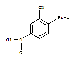 Benzoyl chloride, 3-cyano-4-(1-methylethyl)-(9ci)Structure,213767-03-4Structure Benzoyl chloride, 3-cyano-4-(1-methylethyl)-(9ci) Structure,213767-03-4Structure