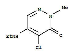 3(2H)-pyridazinone, 4-chloro-5-(ethylamino)-2-methyl-Structure,214556-17-9Structure 3(2H)-pyridazinone, 4-chloro-5-(ethylamino)-2-methyl- Structure,214556-17-9Structure