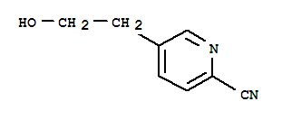 2-Pyridinecarbonitrile,5-(2-hydroxyethyl)-(9ci)Structure,214614-70-7Structure 2-Pyridinecarbonitrile,5-(2-hydroxyethyl)-(9ci) Structure,214614-70-7Structure