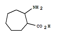 Cycloheptanecarboxylic acid, 2-amino-(9ci) Structure,215229-15-5Structure