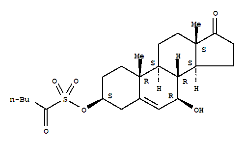 7-Hydroxy-17-oxoandrost-5-en-3-yl 1-oxo-1-pentanesulfonateStructure,216063-02-4Structure 7-Hydroxy-17-oxoandrost-5-en-3-yl 1-oxo-1-pentanesulfonate Structure,216063-02-4Structure