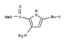 1H-pyrrole-2-carboxylicacid,3-amino-5-(1,1-dimethylethyl)-,methylester(9ci)Structure,216574-65-1Structure 1H-pyrrole-2-carboxylicacid,3-amino-5-(1,1-dimethylethyl)-,methylester(9ci) Structure,216574-65-1Structure
