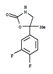 (9ci)-5-(3,4-二氟苯基)-5-甲基-2-噁唑烷酮結構式_218449-92-4結構式