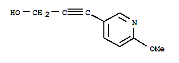 2-Propyn-1-ol,3-(6-methoxy-3-pyridinyl)-(9ci)Structure,218593-95-4Structure 2-Propyn-1-ol,3-(6-methoxy-3-pyridinyl)-(9ci) Structure,218593-95-4Structure