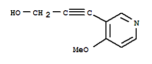 (9ci)-3-(4-甲氧基-3-吡啶)-2-丙炔-1-醇結構式_218593-96-5結構式