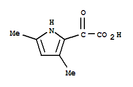 (6CI,8CI)-3,5-二甲基吡咯-2-乙醛酸結(jié)構(gòu)式_21898-46-4結(jié)構(gòu)式