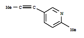 Pyridine, 2-methyl-5-(1-propynyl)-(9ci)Structure,219480-95-2Structure Pyridine, 2-methyl-5-(1-propynyl)-(9ci) Structure,219480-95-2Structure