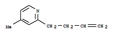 (9CI)-2-(3-丁烯)-4-甲基-吡啶結(jié)構(gòu)式_219629-78-4結(jié)構(gòu)式