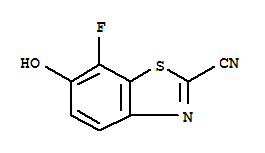 2-Benzothiazolecarbonitrile, 7-fluoro-6-hydroxy-Structure,220050-44-2Structure 2-Benzothiazolecarbonitrile, 7-fluoro-6-hydroxy- Structure,220050-44-2Structure