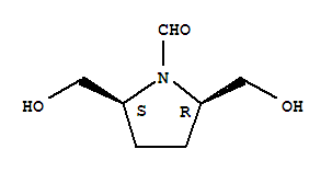 1-Pyrrolidinecarboxaldehyde, 2,5-bis(hydroxymethyl)-, (2r,5s)-rel-(9ci) Structure,220264-29-9Structure
