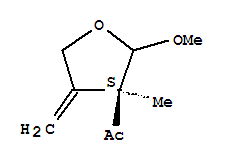 1-[(3s)-四氫-2-甲氧基-3-甲基-4-亞甲基-3-呋喃]-乙酮結構式_220350-85-6結構式