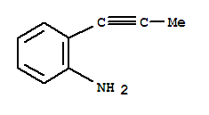 Benzenamine, 2-(1-propynyl)-(9ci)Structure,220465-91-8Structure Benzenamine, 2-(1-propynyl)-(9ci) Structure,220465-91-8Structure