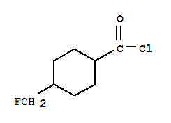 Cyclohexanecarbonyl chloride, 4-(fluoromethyl)-(9ci)Structure,220573-28-4Structure Cyclohexanecarbonyl chloride, 4-(fluoromethyl)-(9ci) Structure,220573-28-4Structure
