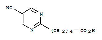 (9ci)-5-氰基-2-嘧啶戊酸結(jié)構(gòu)式_220574-85-6結(jié)構(gòu)式
