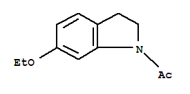 (9ci)-1-乙?；?6-乙氧基-2,3-二氫-1H-吲哚結(jié)構(gòu)式_220657-60-3結(jié)構(gòu)式