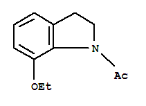 (9ci)-1-乙?；?7-乙氧基-2,3-二氫-1H-吲哚結(jié)構(gòu)式_220657-61-4結(jié)構(gòu)式
