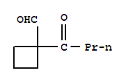 Cyclobutanecarboxaldehyde, 1-(1-oxobutyl)-(9ci) Structure,220775-64-4Structure