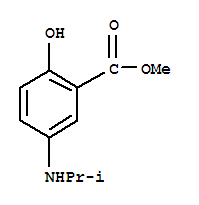 Benzoic acid, 2-hydroxy-5-[(1-methylethyl)amino]-, methyl ester (9ci) Structure,220844-95-1Structure
