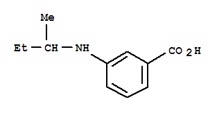 Benzoic acid, 3-[(1-methylpropyl)amino]-(9ci) Structure,220924-33-4Structure