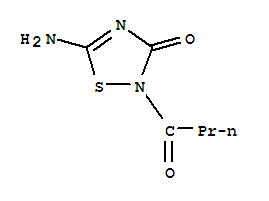 1,2,4-Thiadiazol-3(2h)-one, 5-amino-2-(1-oxobutyl)-Structure,220966-99-4Structure 1,2,4-Thiadiazol-3(2h)-one, 5-amino-2-(1-oxobutyl)- Structure,220966-99-4Structure