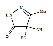 3H-pyrazol-3-one,2,4-dihydro-4,4-dihydroxy-5-methyl-(9ci)Structure,221325-59-3Structure 3H-pyrazol-3-one,2,4-dihydro-4,4-dihydroxy-5-methyl-(9ci) Structure,221325-59-3Structure
