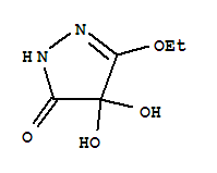3H-pyrazol-3-one,5-ethoxy-2,4-dihydro-4,4-dihydroxy-(9ci)Structure,221325-91-3Structure 3H-pyrazol-3-one,5-ethoxy-2,4-dihydro-4,4-dihydroxy-(9ci) Structure,221325-91-3Structure