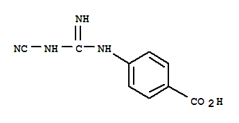 Benzoic acid, 4-[[(cyanoamino)iminomethyl]amino]-(9ci) Structure,2220-34-0Structure