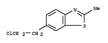 Benzothiazole, 6-(2-chloroethyl)-2-methyl-(8ci)Structure,22240-45-5Structure Benzothiazole, 6-(2-chloroethyl)-2-methyl-(8ci) Structure,22240-45-5Structure