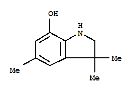 (9ci)-2,3-二氫-3,3,5-三甲基-1H-吲哚-7-醇結(jié)構(gòu)式_222721-48-4結(jié)構(gòu)式