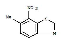Benzothiazole, 6-methyl-7-nitro-(9ci)Structure,223124-82-1Structure Benzothiazole, 6-methyl-7-nitro-(9ci) Structure,223124-82-1Structure