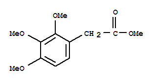 2,3,4-三甲氧基苯乙酸甲酯結(jié)構(gòu)式_22480-88-2結(jié)構(gòu)式