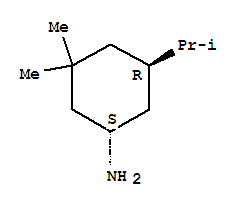 Cyclohexanamine, 3,3-dimethyl-5-(1-methylethyl)-, (1r,5s)-rel-(9ci) Structure,226548-66-9Structure