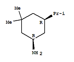 Cyclohexanamine, 3,3-dimethyl-5-(1-methylethyl)-, (1r,5r)-rel-(9ci) Structure,226548-67-0Structure
