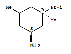Cyclohexanamine, 3,5-dimethyl-3-(1-methylethyl)-, (1r,3s)-rel-(9ci) Structure,226548-68-1Structure