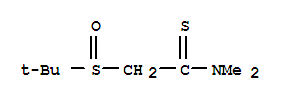 2-[(1,1-二甲基乙基)亞磺?；鵠-N,N-二甲基-乙烷硫代酰胺結(jié)構(gòu)式_226709-26-8結(jié)構(gòu)式