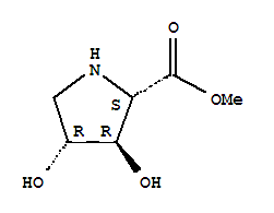 L-proline, 3,4-dihydroxy-, methyl ester, (3r,4r)-(9ci)Structure,226884-08-8Structure L-proline, 3,4-dihydroxy-, methyl ester, (3r,4r)-(9ci) Structure,226884-08-8Structure