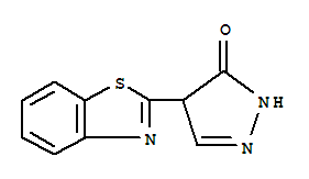 3H-pyrazol-3-one,4-(2-benzothiazolyl)-2,4-dihydro-(9ci)Structure,227178-06-5Structure 3H-pyrazol-3-one,4-(2-benzothiazolyl)-2,4-dihydro-(9ci) Structure,227178-06-5Structure