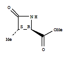 (2r,3s)-(9ci)-3-甲基-4-氧代-2-氮雜丁烷羧酸甲酯結(jié)構(gòu)式_228868-33-5結(jié)構(gòu)式