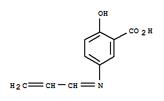Benzoic acid, 2-hydroxy-5-(2-propenylideneamino)-(9ci)Structure,233673-02-4Structure Benzoic acid, 2-hydroxy-5-(2-propenylideneamino)-(9ci) Structure,233673-02-4Structure