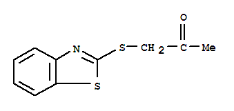 2-Propanone,1-(2-benzothiazolylthio)-(8ci,9ci)Structure,23385-34-4Structure 2-Propanone,1-(2-benzothiazolylthio)-(8ci,9ci) Structure,23385-34-4Structure
