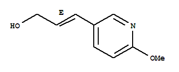 2-Propen-1-ol,3-(6-methoxy-3-pyridinyl)-,(2e)-(9ci)Structure,234109-17-2Structure 2-Propen-1-ol,3-(6-methoxy-3-pyridinyl)-,(2e)-(9ci) Structure,234109-17-2Structure