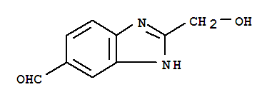 1H-benzimidazole-5-carboxaldehyde,2-(hydroxymethyl)-(9ci)Structure,237429-62-8Structure 1H-benzimidazole-5-carboxaldehyde,2-(hydroxymethyl)-(9ci) Structure,237429-62-8Structure