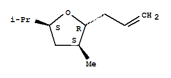 (2r,3s,5s)-rel-(9ci)-四氫-3-甲基-5-(1-甲基乙基)-2-(2-丙烯基)-呋喃結(jié)構(gòu)式_243983-03-1結(jié)構(gòu)式