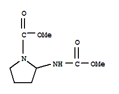 1-Pyrrolidinecarboxylicacid,2-[(methoxycarbonyl)amino]-,methylester(9ci) Structure,244776-08-7Structure