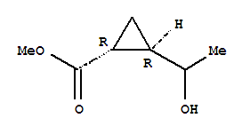 Cyclopropanecarboxylic acid,2-(1-hydroxyethyl)-,methyl ester,(1r,2r)-rel-Structure,245096-65-5Structure Cyclopropanecarboxylic acid,2-(1-hydroxyethyl)-,methyl ester,(1r,2r)-rel- Structure,245096-65-5Structure